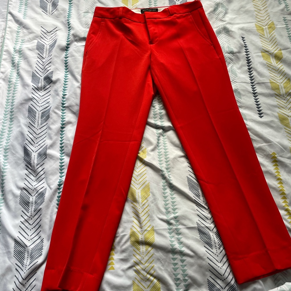 Coral dress pants
